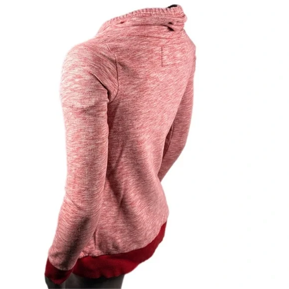 Antiqua | Heather Red Pullover New England Patriots Sweatshirt old school logo - Picture 5 of 9